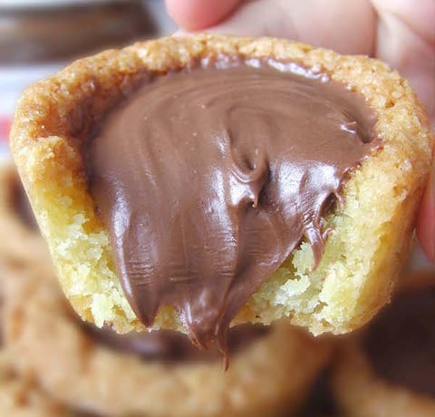 Nutella Cookie Cups