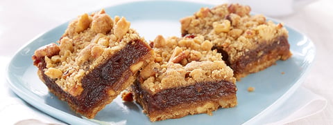 NUTTY SANS GLUTEN * CARRÉS AUX DATTES