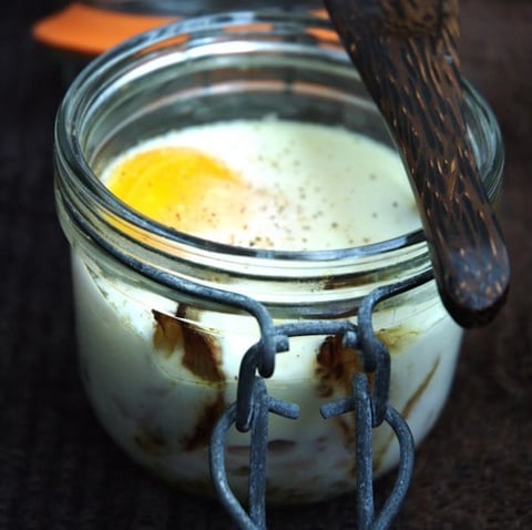 Oeufs Cocotte aux Échalotes
