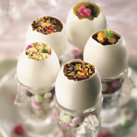 Oeufs de Pâques aux 3 chocolats