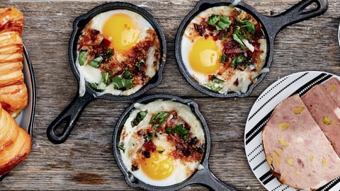 Oeufs en Cassolette sur le BBQ