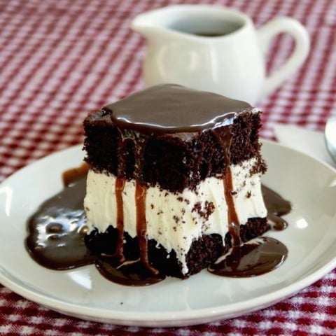 OREO ET FUDGE CAKE DE CRÈME GLACÉE