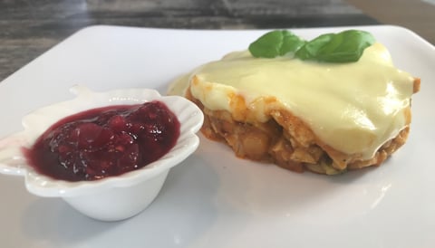 Pâté Chinois Végé et Sauce aux Canneberges