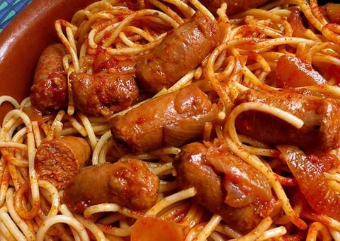 Pâtes à la Sauce aux Merguez