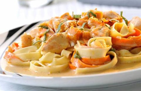 Pâtes au Poulet et à la Citrouille