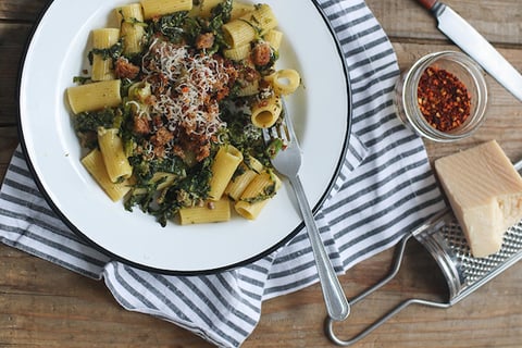 Pâtes au Rapini et à la Saucisse