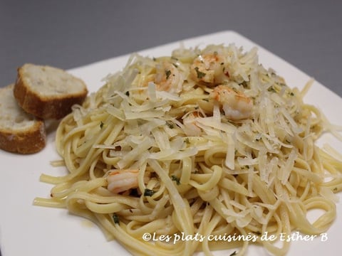 Pâtes aux Crevettes