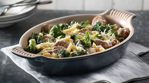 Pâtes Carbonara aux Saucisses et Brocoli