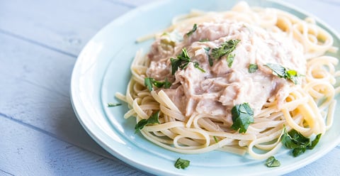 Pâtes Sans Gluten au Poulet aux Champignons et Bacon