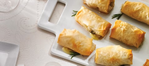 Pâtisseries au Brie aux Champignons et au Romarin