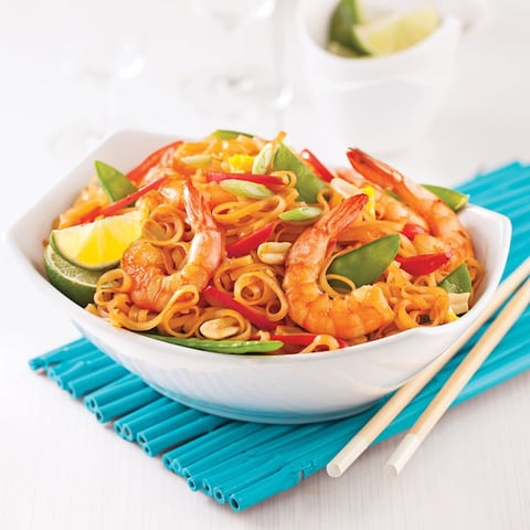 Pad Thaï aux Crevettes en 20 Minutes