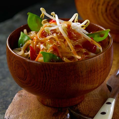 Pad Thaï aux Légumes avec Pois Mange-Tout