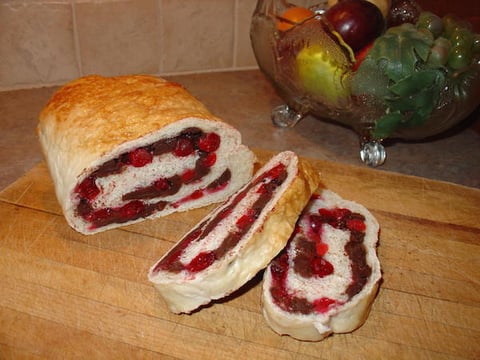 PAIN AUX CANNEBERGES ET CHOCOLAT