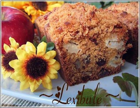 Pain aux Pommes et aux Canneberges Garniture Streusel