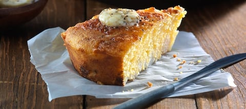 Pain de Maïs au Chou Fleur et au Cheddar Cuit à la Poêle