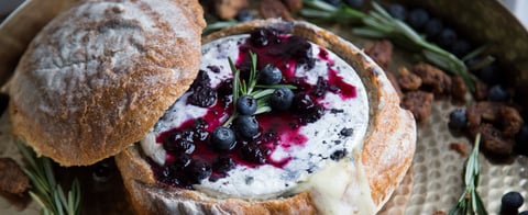 Pain Farci au Dindon, Brie et Bleuets