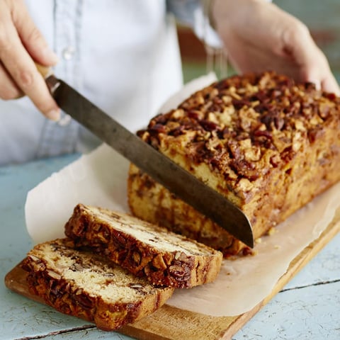Pain Gâteau aux Pommes, Dulce de Leche et Pacanes