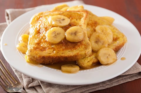 Pain Perdu Brioché aux Bananes Caramélisées