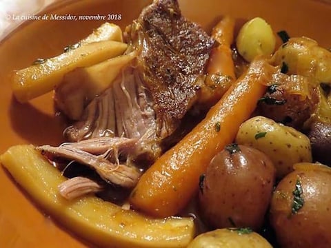 Palette de Veau Braisée aux Légumes