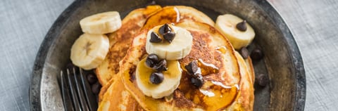 Pancakes Banane Érable et Fromage Ricotta