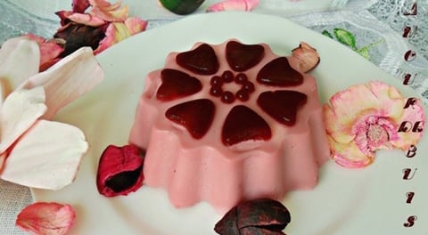 Panna Cotta a la Rose