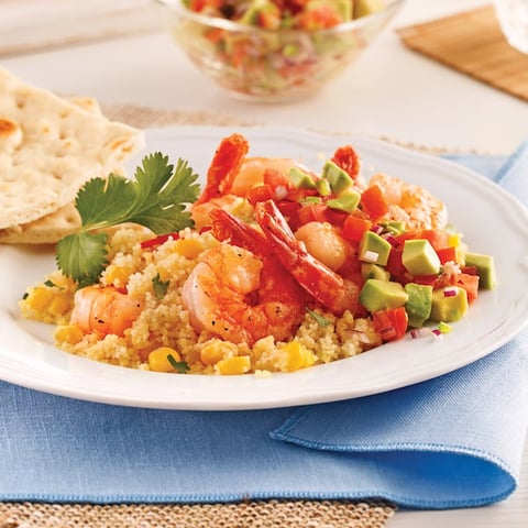 Papillote de Crevettes à la Mexicaine