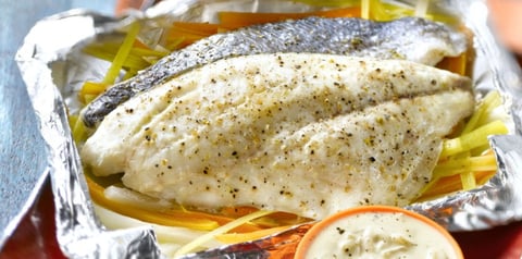 Papillote de Poisson et Julienne de Légumes
