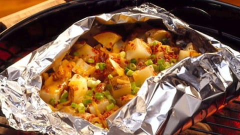 Papillote de Pommes de Terre au Cheddar Fumé