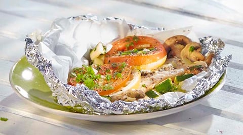 Papillote de Sébaste aux Légumes D'été
