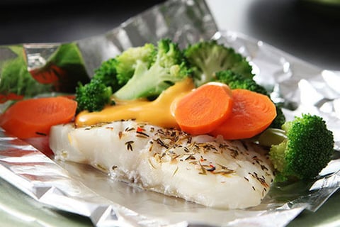 Papillotes de Poisson et de Légumes au Fromage