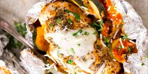 Papillotes de Poulet au Parmesan