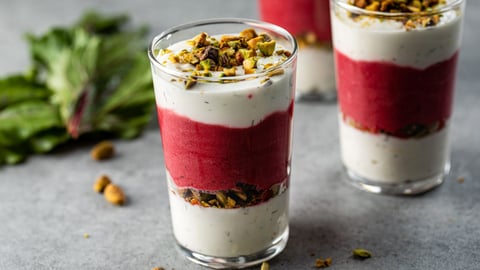 Parfait au Yogourt avec Betteraves Grillées et Fêta