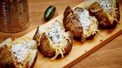 Patates Gouda Fumé et Jalapenos