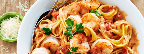 Pâtes avec Sauce Rosée Crémeuse