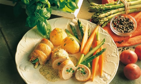 PAUPIETTES AUX HERBES FRAÎCHES