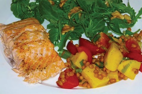 Pavé de Saumon et Salsa de Mangue