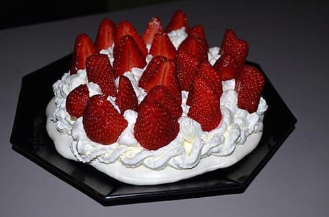 Pavlova aux Fraises