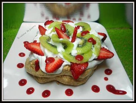 Pavlova Fraises Kiwis