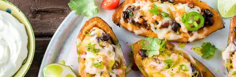 Pelures de Patates Douces au Chili Végétarien