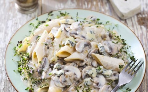 Pennes, Sauce Champignon au Thym