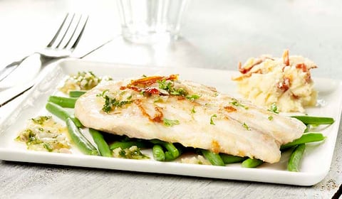 Perche du Nil et Purée aux Tomates Séchées