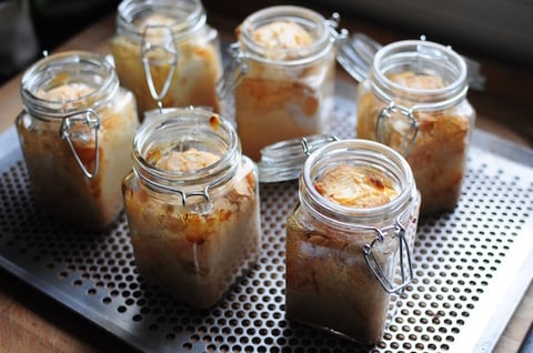 Petit Gâteau aux Pommes en Bocal