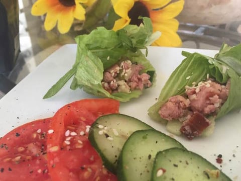 Petite Entrée Jambon et Légumes du Jardin
