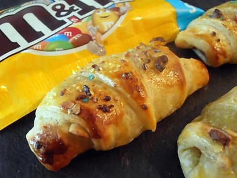 Petits Croissants Gourmands au Nutella Croquant de m&m's
