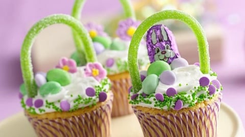Petits Gâteaux Paniers de Pâques