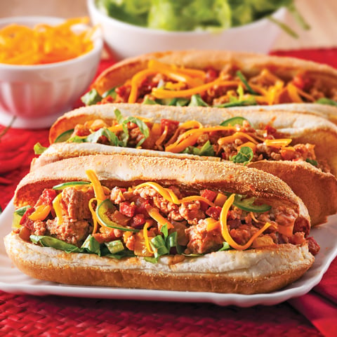 Petits Pains Mexicains à la Viande
