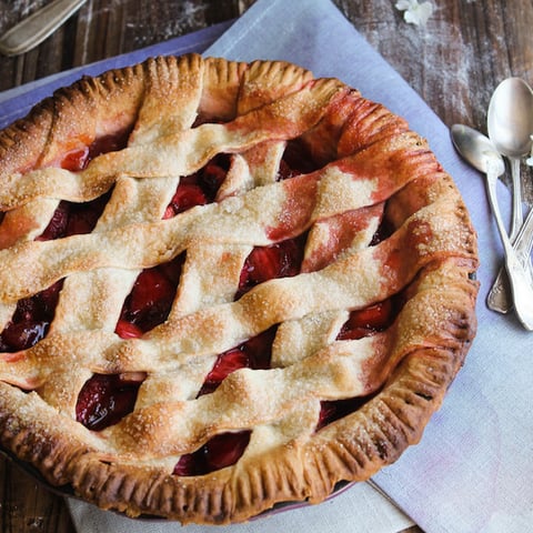 Pie aux Fraises {vegan}