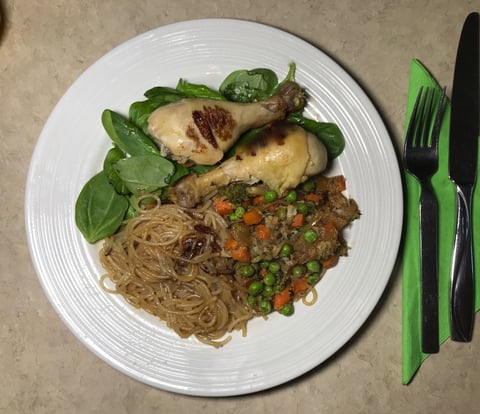 Pilons de Poulet Sauce aux Pommes