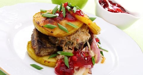 Pink Lady et Foie Gras Poêlé Caramel de Vinaigre Balsamique Pain D'épices