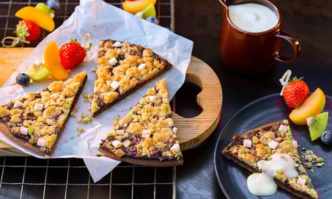 Pizza au Chocolat avec des Cacahuètes Hachées